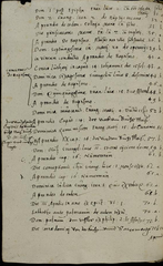 Autograph manuscript page of Martin Luther from sermons dated 1535, 1537, and 1538