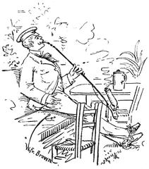 Scanned page from Mark Twain's book A Tramp Abroad showing illustrated travel narrative