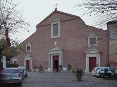 Facade of San Pancrazio Church in Rome