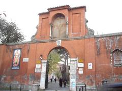 Entrance to San Pancrazio Basilica and Catacombs in Rome