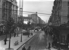 Boulevard Raspail in Paris with early 20th century architecture and street scenes, 1913