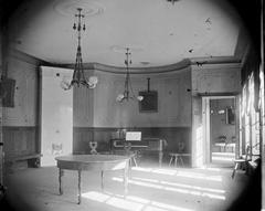 Interior of Östgöta Nation's first nation house in Uppsala Linné Garden