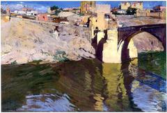 San Martin Bridge over the Tagus River in Toledo