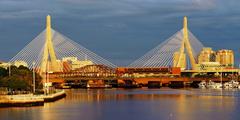Beautiful Boston cityscape with modern buildings under a clear sky