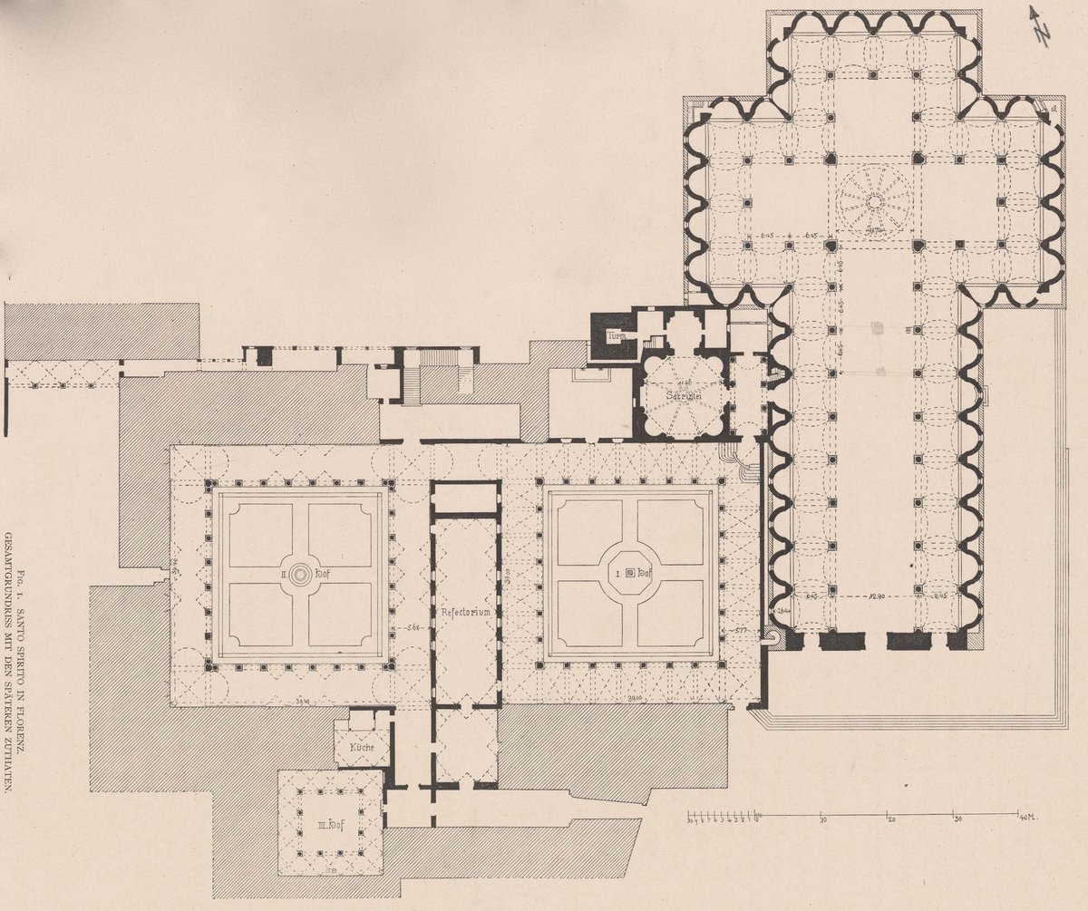 Renaissance architecture of St. Spirito in Tuscany