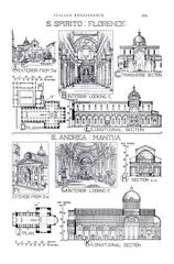 Santo Spirito Church in Florence and Sant'Andrea Church in Mantua architectural comparison