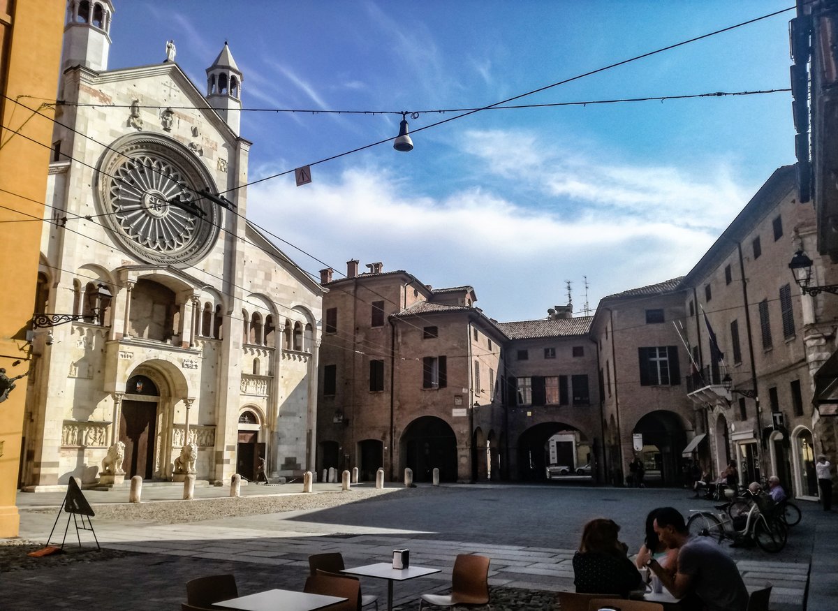 Cathedral, Torre Civica and Piazza Grande in Modena, Italy