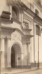 Vilnia Dominican Street with the Church of the Holy Spirit and Dominican Monastery, historical 1912 scene