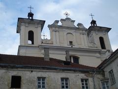 Western facade of the Church of the Holy Spirit in Vilnius