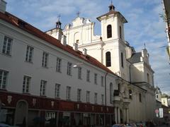 Dominican Church of the Holy Spirit in Vilnius exterior with historic architecture under a blue sky