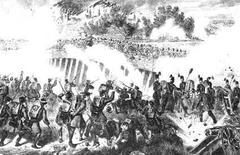 Prince Eugene recapturing the fortress of Temeschburg
