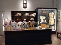 Interactive display at Museum of Oxford showcasing Oxford's history of commerce and fashion