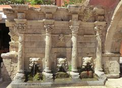 Fontaine Rimondi historical fountain in Réthymnon, Crete