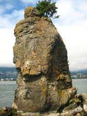 Siwash Rock in Vancouver Stanley Park British Columbia