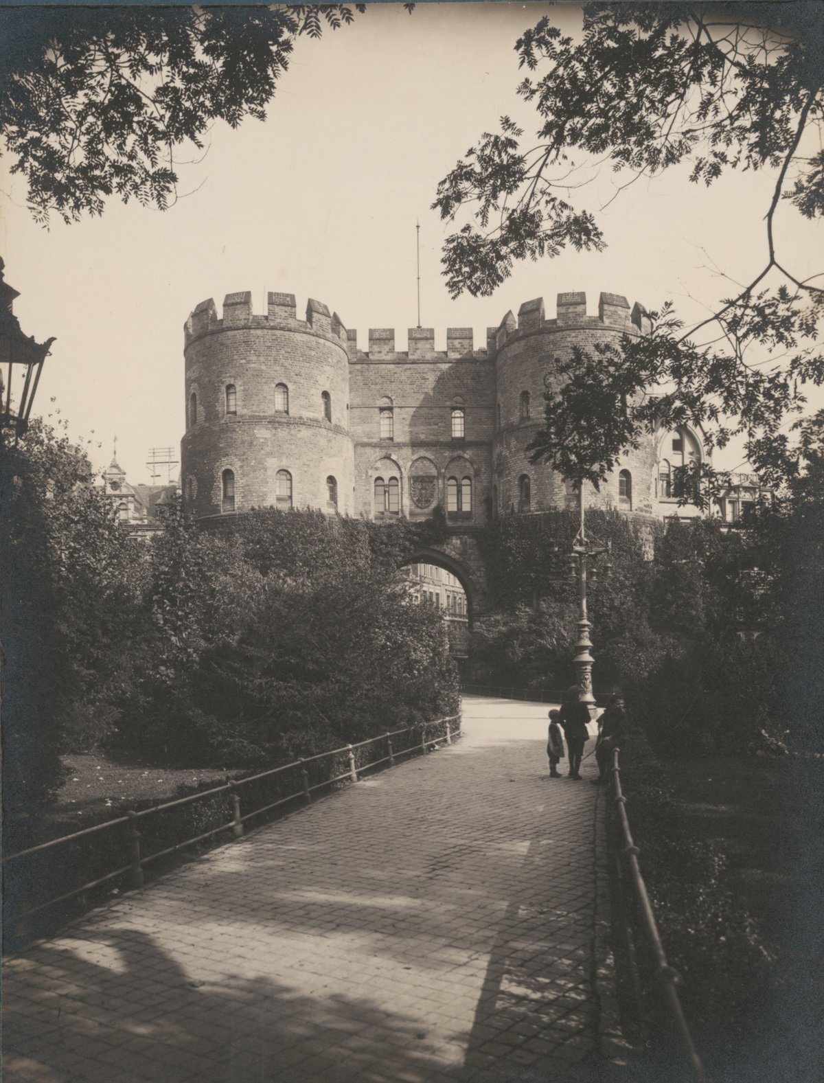 Exterior view of Hahnentor in Cologne