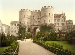 Hahnentor gate in Cologne, Germany around 1900