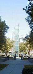 New England Holocaust Memorial viewed from the Freedom Trail in Boston