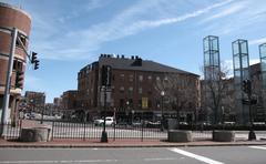 Downtown Boston cityscape with historic and modern buildings