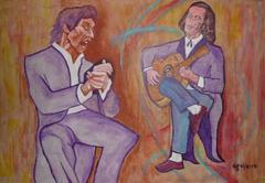 Camarón de la Isla and Paco de Lucía flamenco duo portrait