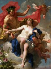 Painting of Bacchus and Ariadne by Pittoni