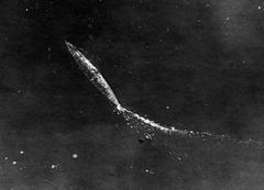 German battleship Tirpitz manoeuvring in Kieler Förde near Strande, Germany, Sept 1941