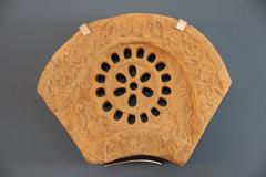 Lattice from Old Cathedral of San Salvador exhibited in Archaeological Museum of Asturias Oviedo
