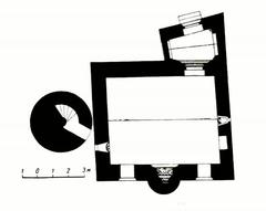 Architectural floor plan of Sınıqqala Mosque