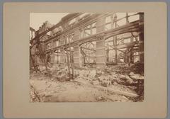 Interior of the Kurhaus hotel in Scheveningen after the fire in 1886-1887