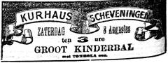 Vintage advertisement for Kurhaus Scheveningen in Land en Volk magazine from 1908