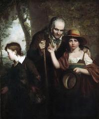Blind Howard and his Grandchildren painting by Alexander Mosses