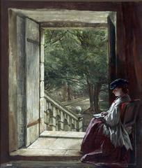Painting of Dorothy Vernon's Doorway at Haddon Hall by Alfred Elmore
