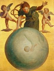 Astronomy painting by Alfred George Stevens after Raphael