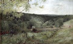 Landscape painting of Brignall Banks by Alfred William Hunt