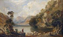 Stybarrow Crag and Ullswater Lake in the English Lake District painted by Alfred William Hunt