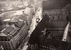 View of Kaufinger Street from the Church of Our Lady in Munich, Germany, July 1969