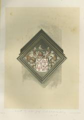 Coat of Arms of Willem Corneliszn Speelman, known as Duyvenbode, historical heraldic emblem