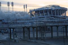 Demolition of Cinergy Field on December 29, 2002