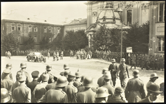 German Emperor Wilhelm II near the Church of St. Casimir in Vilnius during visit on 28 July 1917