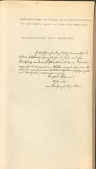 Bernhard Lösener's independent dissertation from 1919 handwritten on paper