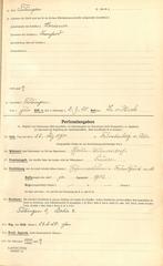 Bernhard Lösener Promotion Personalbogen 1920 document