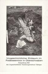 Prehistoric dugout canoe excavated in Federseemoor in 1921