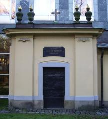 Grave of G.F. Åkerhielm at Klara kyrkogård cemetery in Stockholm