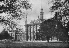 Upper Canada College building at King and Simcoe streets in Toronto from 1891