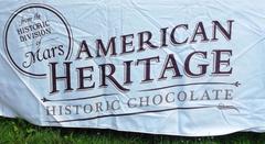Historic American Heritage chocolate bar by Mars featuring Hamilton Grange and Caribbean themes