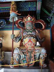 Statue of Dharmapala Vaiśravaṇa at Beijing Shifang Pujue Temple