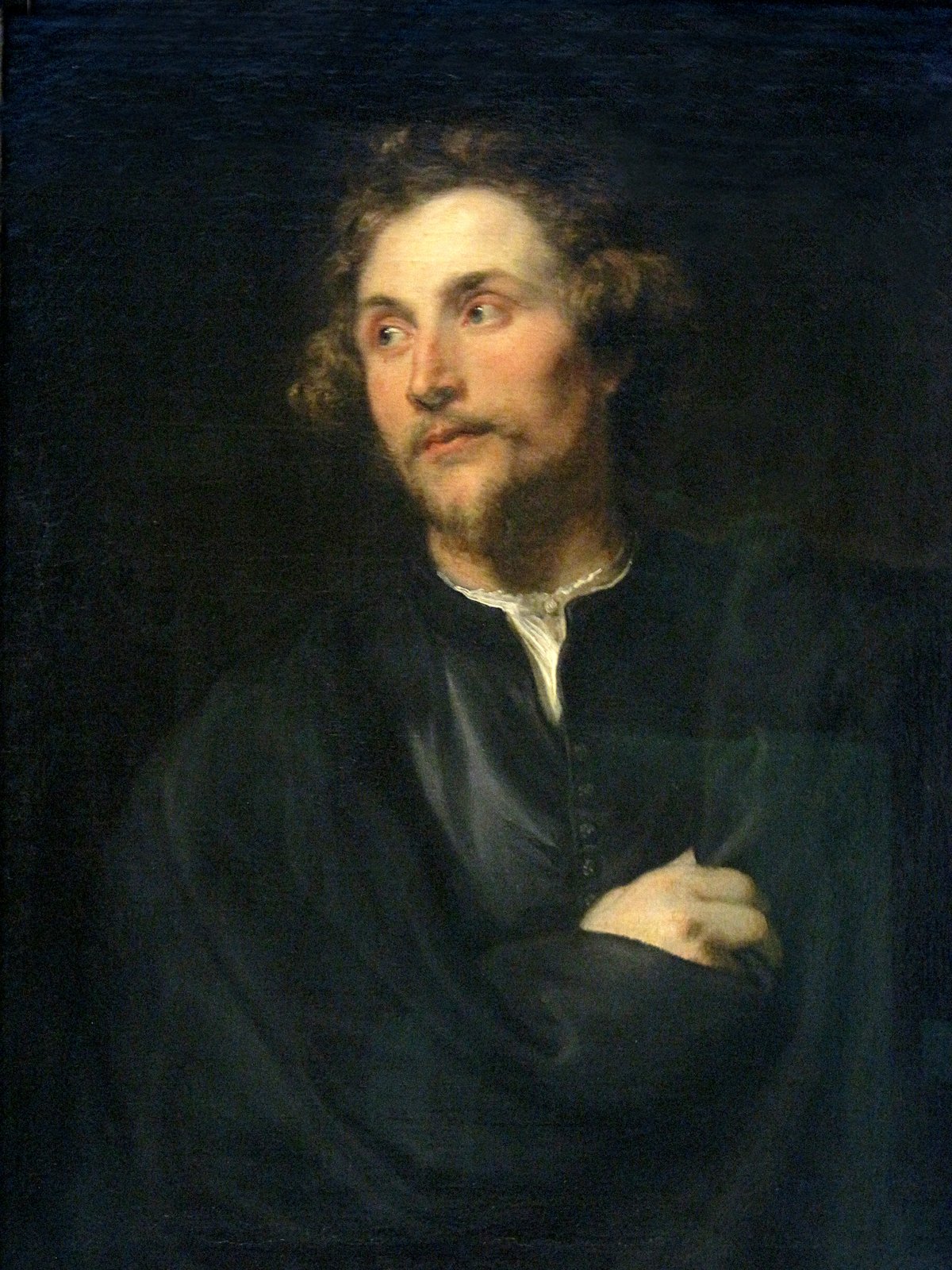Portrait of Antoine Van Dyck by Georg Petel in Alte Pinakothek Munich