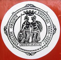 Sign for Swedish nobility by Riddarhuset in Stockholm