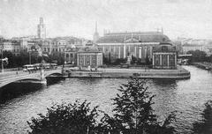 Riddarhuset historic building in Stockholm around 1900