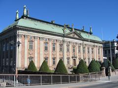 House of Nobility in Stockholm, a historic palace with Dutch baroque and classicist architecture