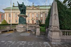 Riddarhuset historic building in Stockholm under blue sky
